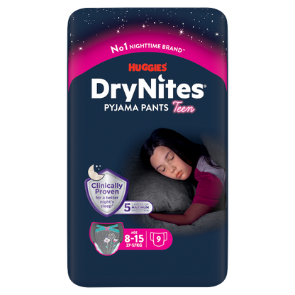 Huggies DryNites Pyjamahöschen Girl Gr.8-13 Jahre 30-48kg 9ST