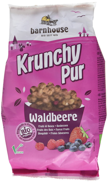 Bio Barnhouse Krunchy Pur Waldbeere 375g