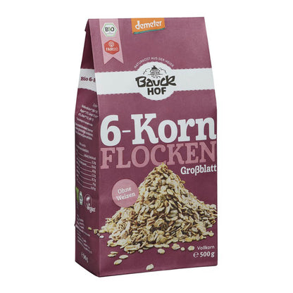 Demeter Bauck Mühle 6-Korn-Flocken ohne Weizen 500g