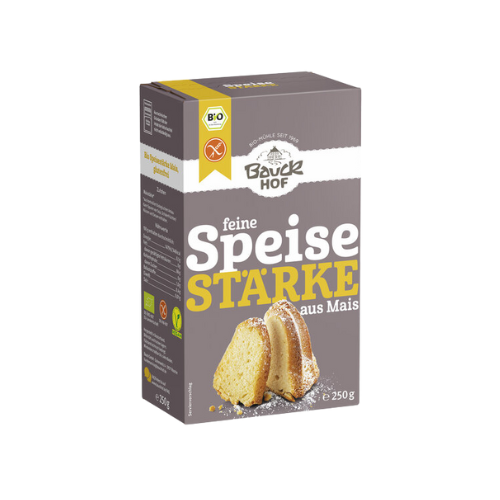 Bio Bauck Mühle Speisestärke Mais sehr fein glutenfrei 250g