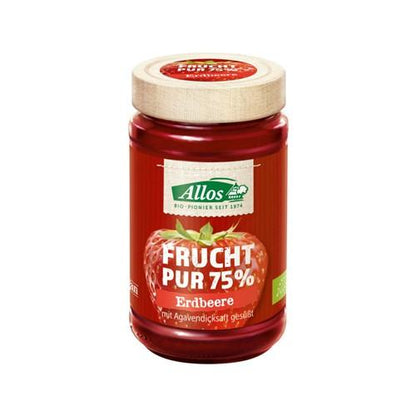 Bio Allos Frucht Pur Erdbeer Konfitüre 250g