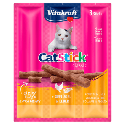 Vitakraft Cat-Stick Mini Geflügel und Leber 3x6g