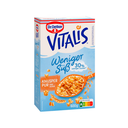 Dr.Oetker Vitalis Müsli Knusper Pur weniger süss 600g