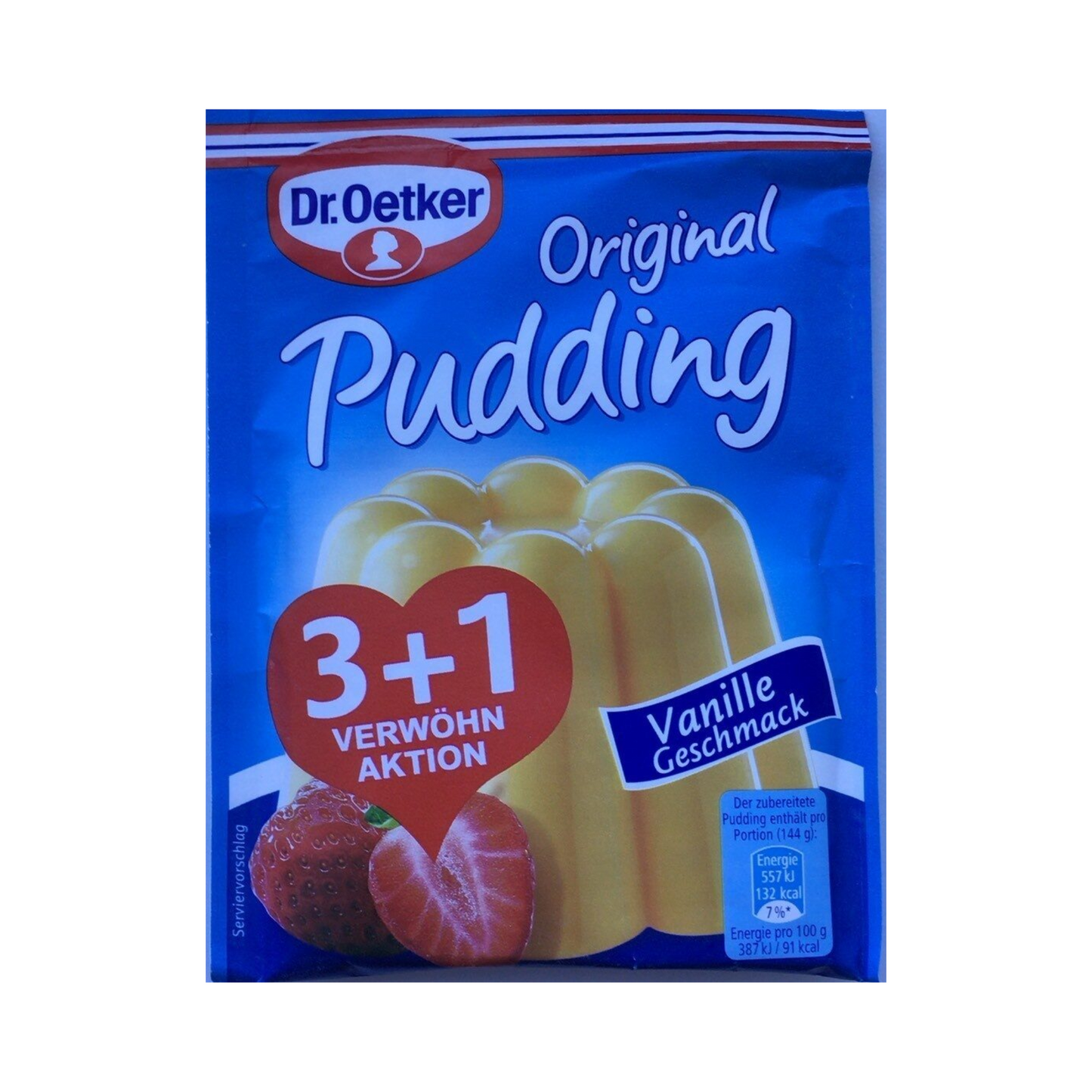 Dr.Oetker Original Pudding Vanille 3+1 für 2l 148g