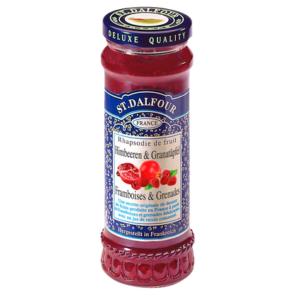 St.Dalfour Fruchtaufstrich Himbeeren und Granatapfel 284g