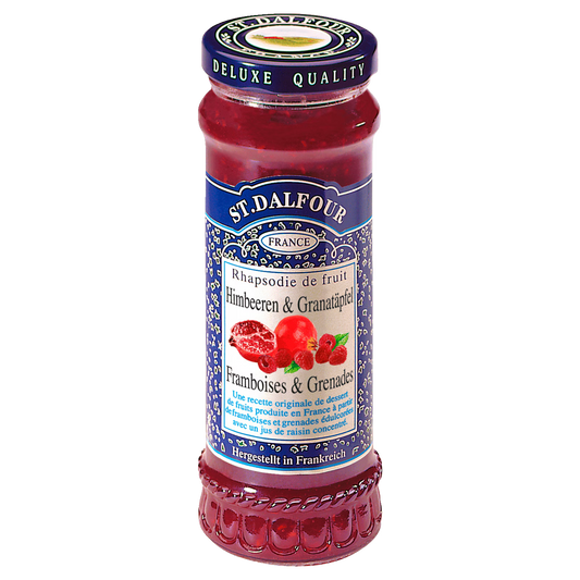 St.Dalfour Fruchtaufstrich Himbeeren und Granatapfel 284g