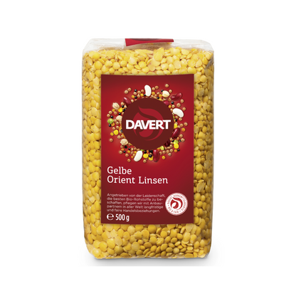 Bio Davert Gelbe Orient Linsen 500g