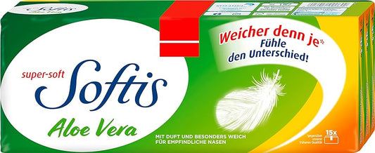 Regina Softis Taschentücher Aloe Vera 4-lagig 15x9BL