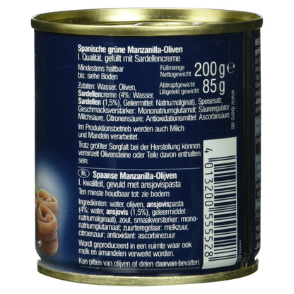 Ibero Manzanilla Oliven mit Sardellenpaste 200g