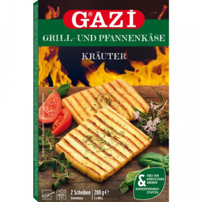 GAZi Grill-und Pfannenkäse mit mediterranen Kräutern 45%Fett i.Tr.2ST 200g