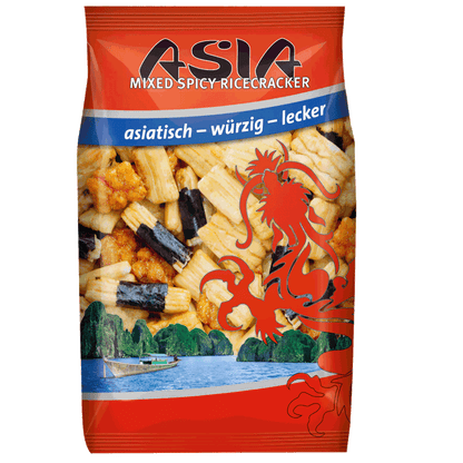 XOX Asia Snack Mixed Spicy Ricecracker 125g