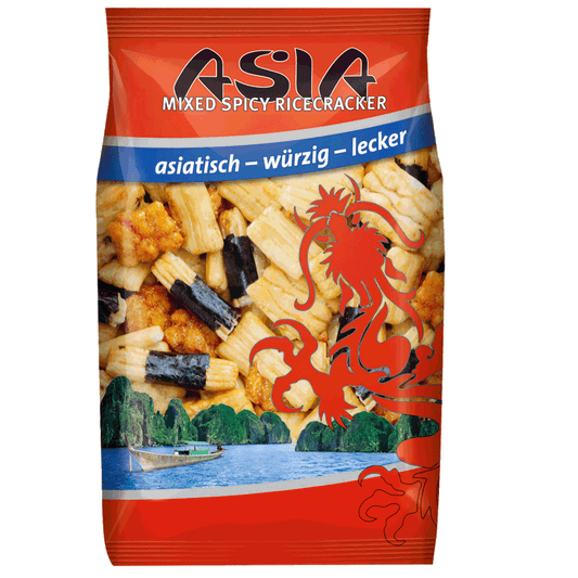 XOX Asia Snack Mixed Spicy Ricecracker 125g