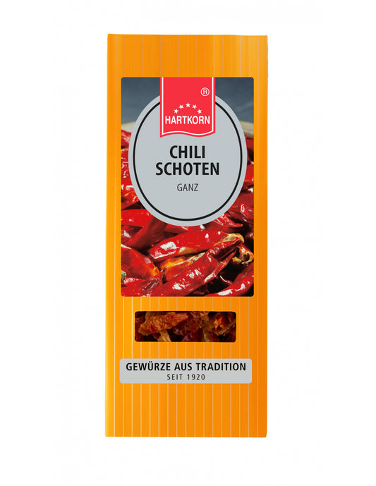 Hartkorn Chili Schoten ganz 22g