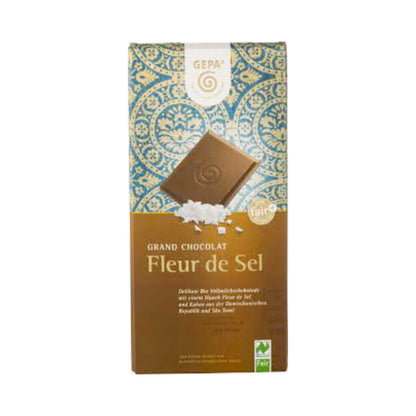 Bio Gepa Grand Chocolat Fleur de Sel feine Vollmilch 37% Cacao 100g