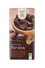 Bio Gepa Zartbitter mild 60% Cacao Naturland 100g