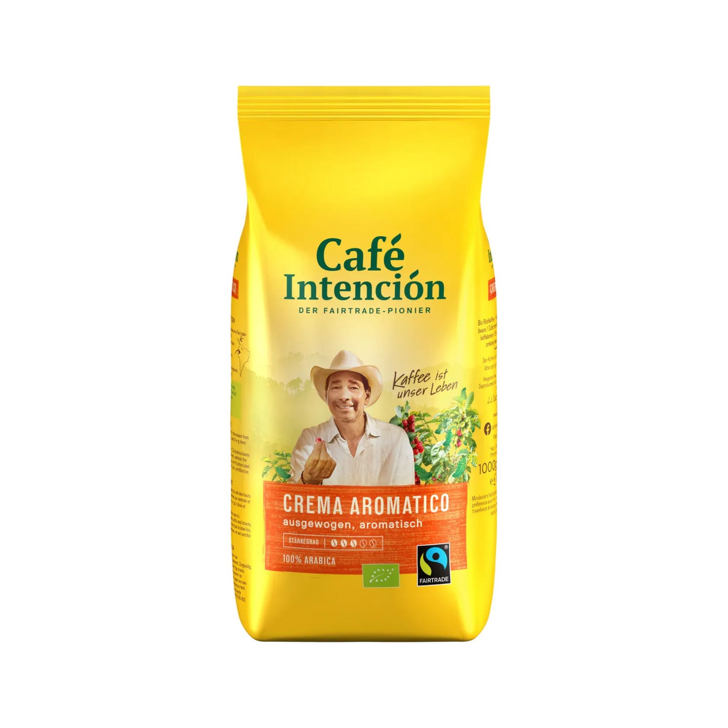 Bio Cafe Intencion Crema Aromatico Bohne Fair Trade 1kg