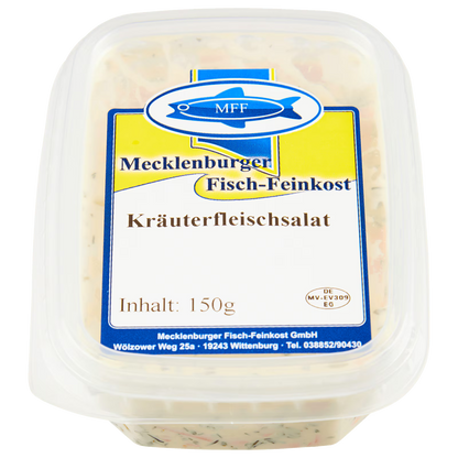 Mecklenburger Fisch Feinkost Kräuterfleischsalat 250g