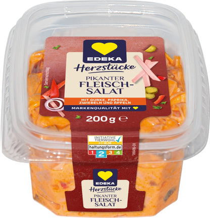 EDEKA Herzstücke Pikanter Fleischsalat 200g ITW