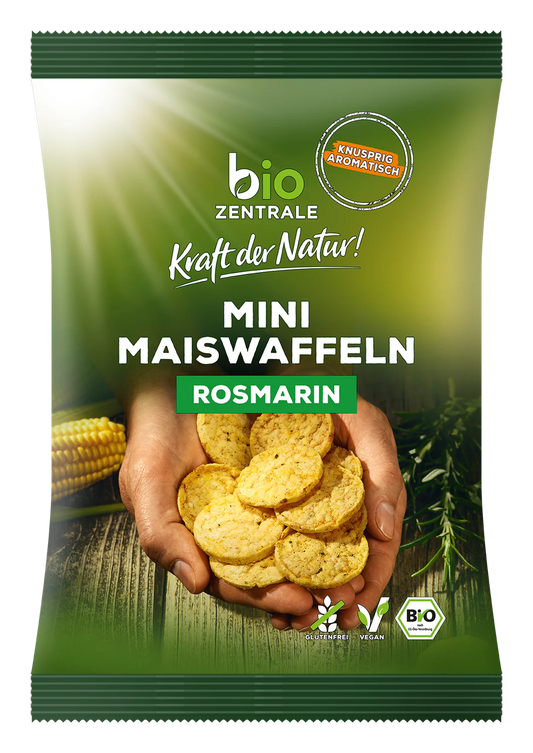 Bio Zentrale Mini-Maiswaffel Rosmarin 50g