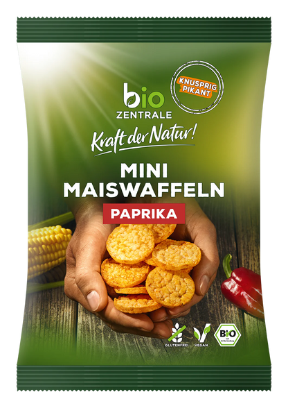 Bio Zentrale Mini Maiswaffel Paprika 50g
