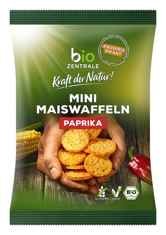 Bio Zentrale Mini Maiswaffel Paprika 50g