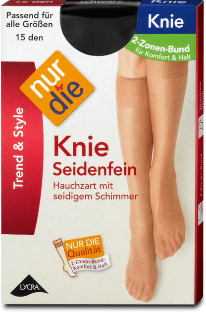 nur die Knie Seidenfein 15den bronze 121 Einheitsgröße