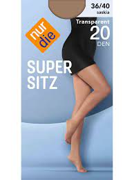 nur die Supersitz Color Strumpfhose 20den schwarz 1 Gr.44/46