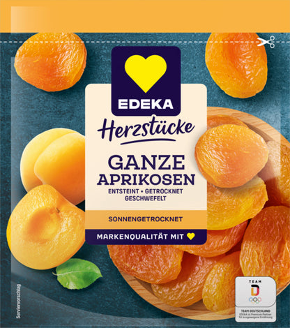 EDEKA Herzstücke Aprikosen ganz, entsteint getrocknet geschwefelt 200g