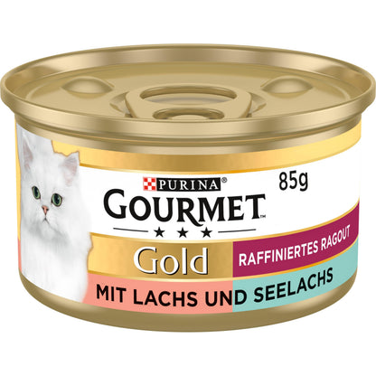 Gourmet Gold Seelachs Katzennassnahrung 85g