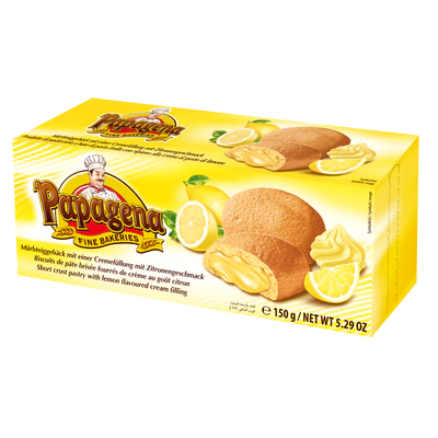 Papagena Biscuits mit Zitronencremefüllung 150g