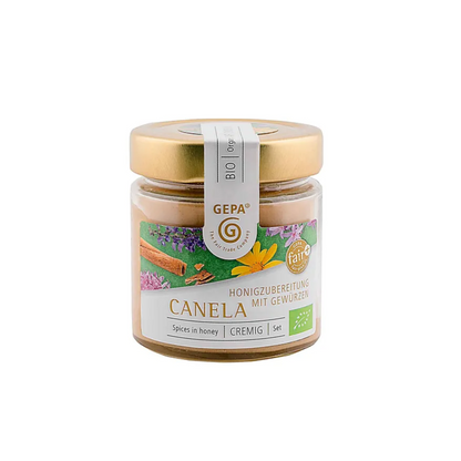 Bio Gepa Canela Wildblütenhonig mit Zimtgewürzmischung 250g