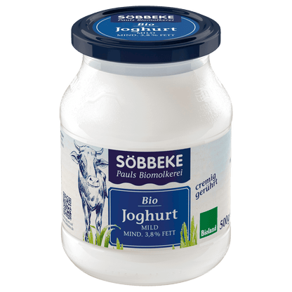 Bio Söbbeke Joghurt mild cremig gerührt 3,8% 500g