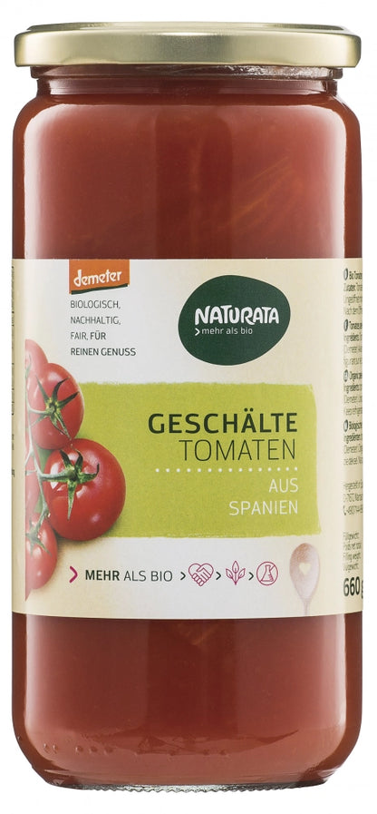 Demeter Naturata Geschälte Tomaten 660g