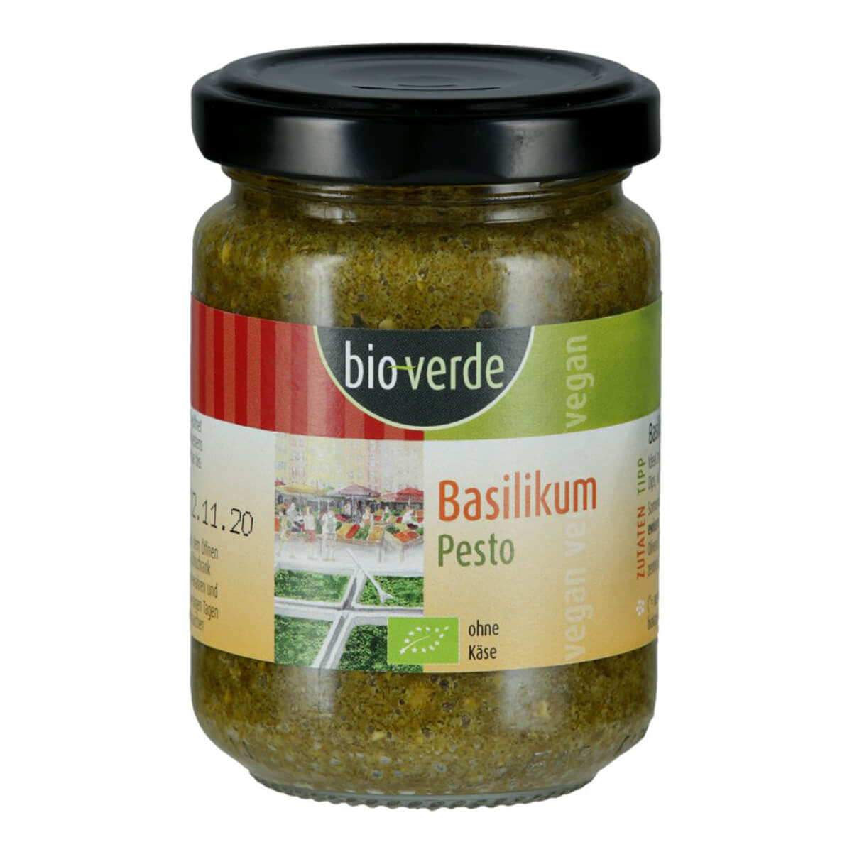 Bio-Verde Basilikum-Pesto Vegan 125ml