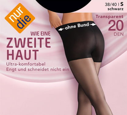 nur die Wie eine zweite Haut Strumpfhose 20den mandel 124 Gr.38/40