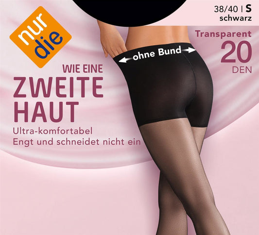 nur die Wie eine zweite Haut Strumpfhose 20den mandel 124 Gr.38/40