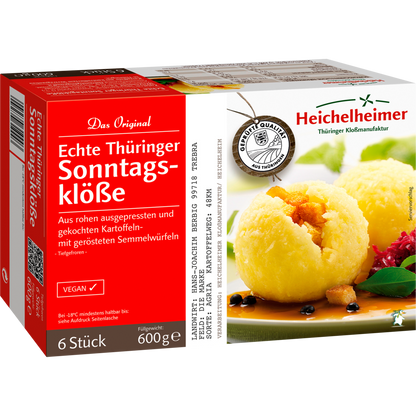 Heichelheimer Echte Thüringer Sonntagsklöße 6ST 600g