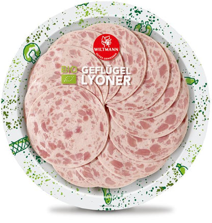Bio Wiltmann Geflügel Lyoner grob Rundteller 80g