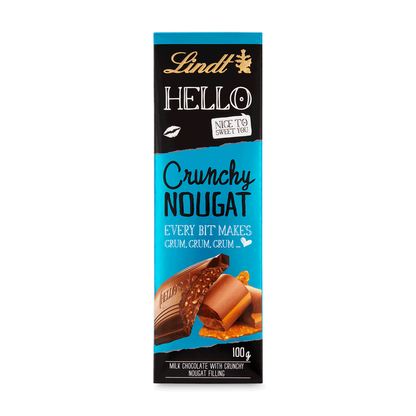 Lindt Hello Tafel Crunchy Nougat 100g