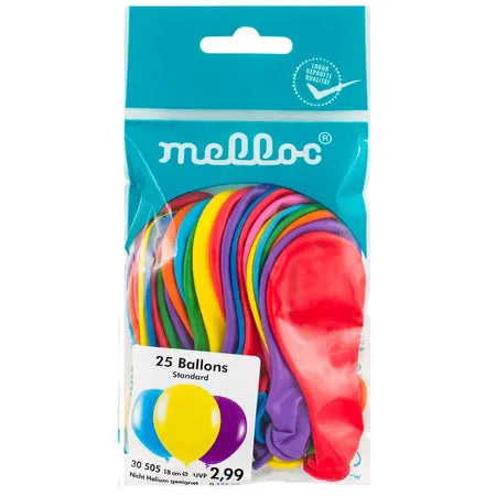 Melloc Luftballons Standard 18cm 25ST