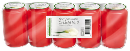 Kompositions Öl-Licht Nr.3 rot 5ST