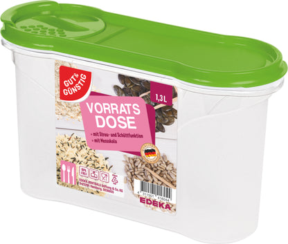 GUT&GÜNSTIG Vorratsdose grün 1,3l