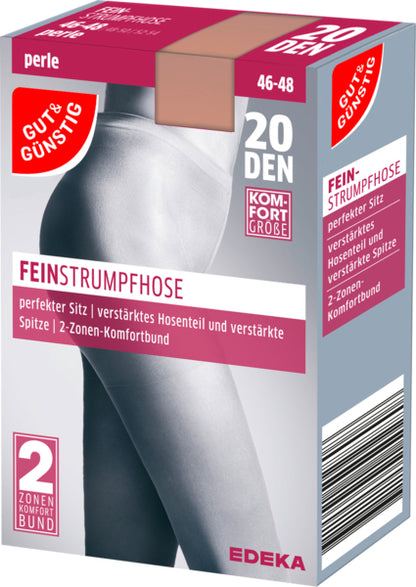 GUT&GÜNSTIG Feinstrumpfhose perle 20den Gr.46/48