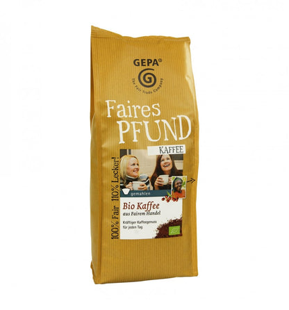 Bio Gepa Faire Pfund Filtercafe gemahlen 500g