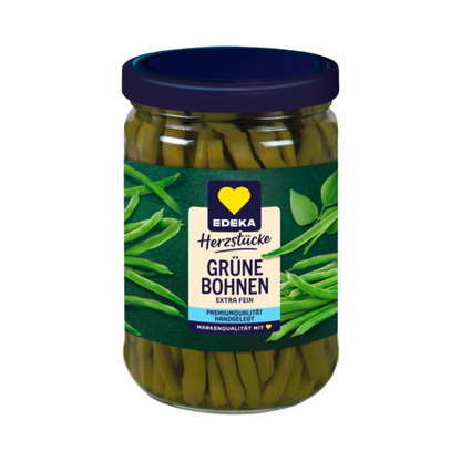 EDEKA Herzstücke Grüne Bohnen extra fein stehend 530g