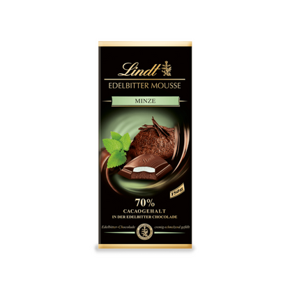 Lindt Edelbitter Mousse Minze 150g