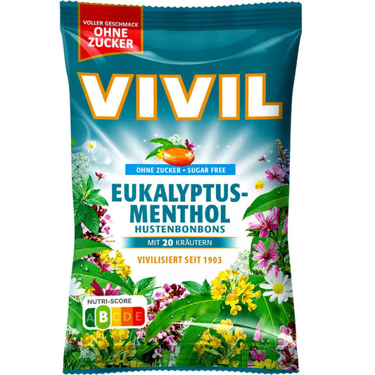 Vivil Euka Menthol ohne Zucker 120g