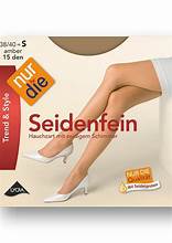 nur die Seidenfein Strumpfhose grau A1Y Gr.38/40