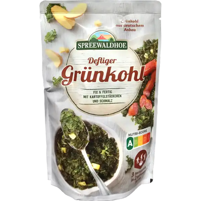 Spreewaldhof Grünkohl mit feinen Kartoffelstückchen und Schmalz 400g