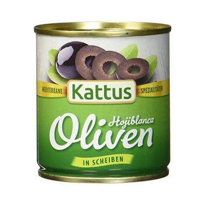 Kattus Hojiblanca Oliven geschnitten 200g